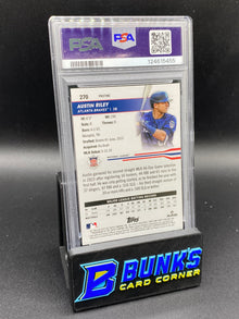 2024 Austin Riley Pristine Blue 68/75 PSA 10