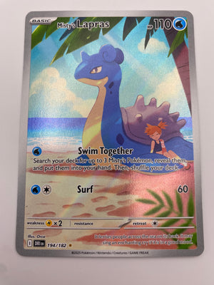 Misty's Lapras Illustration Rare Destined Rivals NM