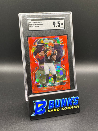 2021 Ja’Marr Chase Red Ice Prizm SGC 9.5