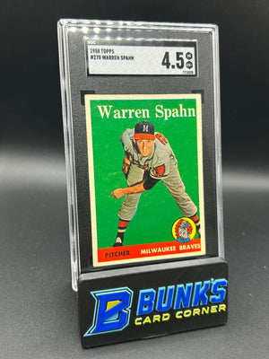 1958 Warren Spahn Topps #270 SGC 4.5