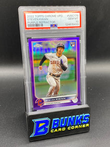 2022 Steven Kwan Purple Ref. PSA 10 Rc