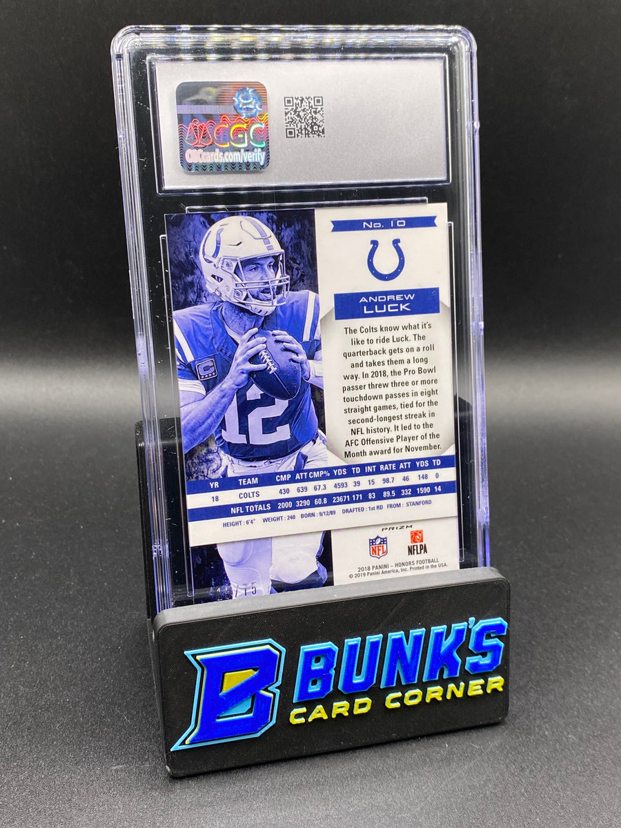 2018 Andrew Luck Gold CGC 9 15/75