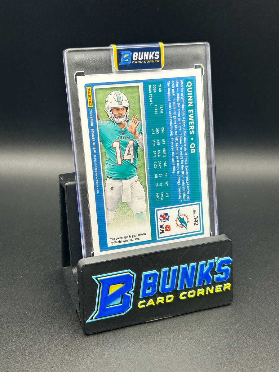 2025 Quinn Ewers Panini Donruss Orange Rated Rookie Auto