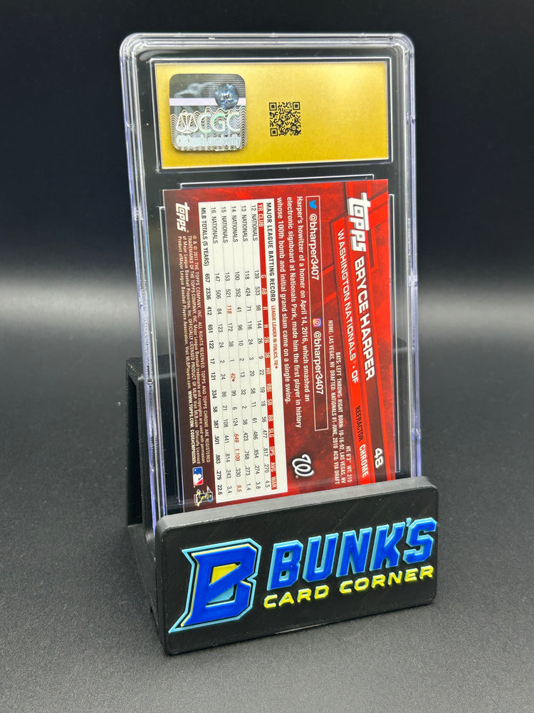 2017 Bryce Harper Topps Chrome X-Fractor CGC Pristine 10