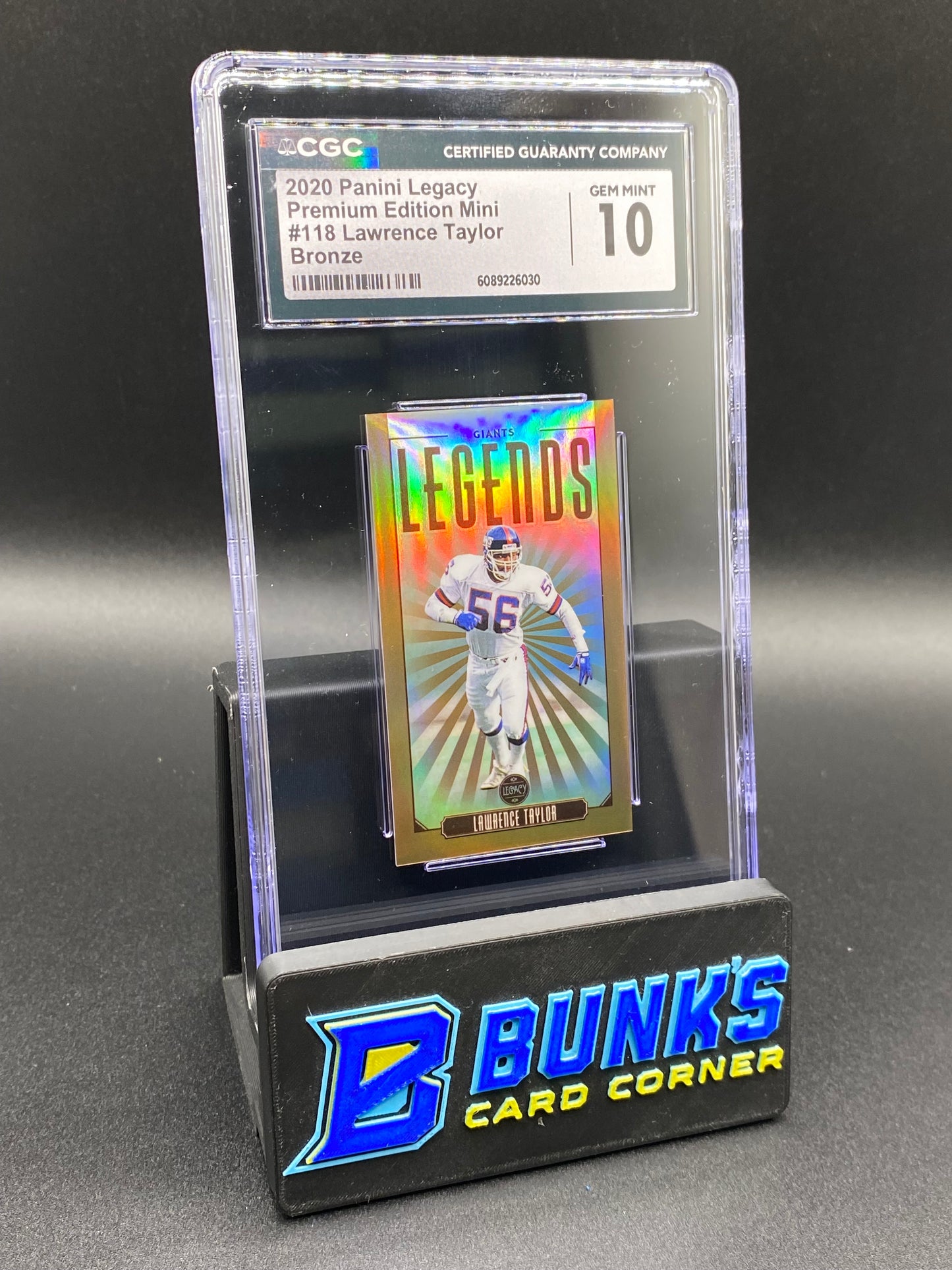 2020 Lawrence Taylor Bronze Mini 49/100 CGC 10