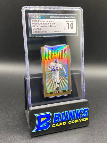 2020 Lawrence Taylor Bronze Mini 49/100 CGC 10