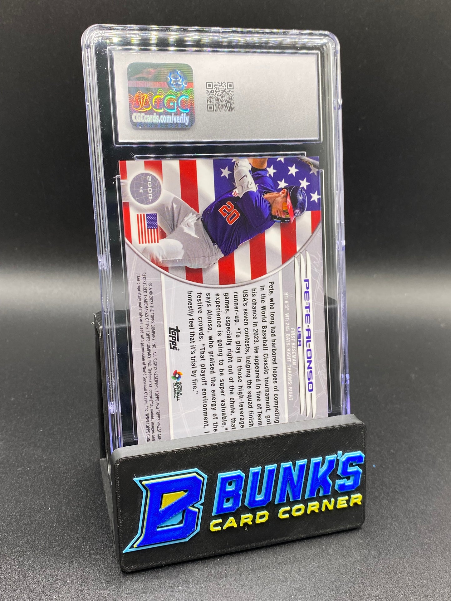 2023 Pete Alonso Gold Mini-Diamond Ref. CGC 10 44/50