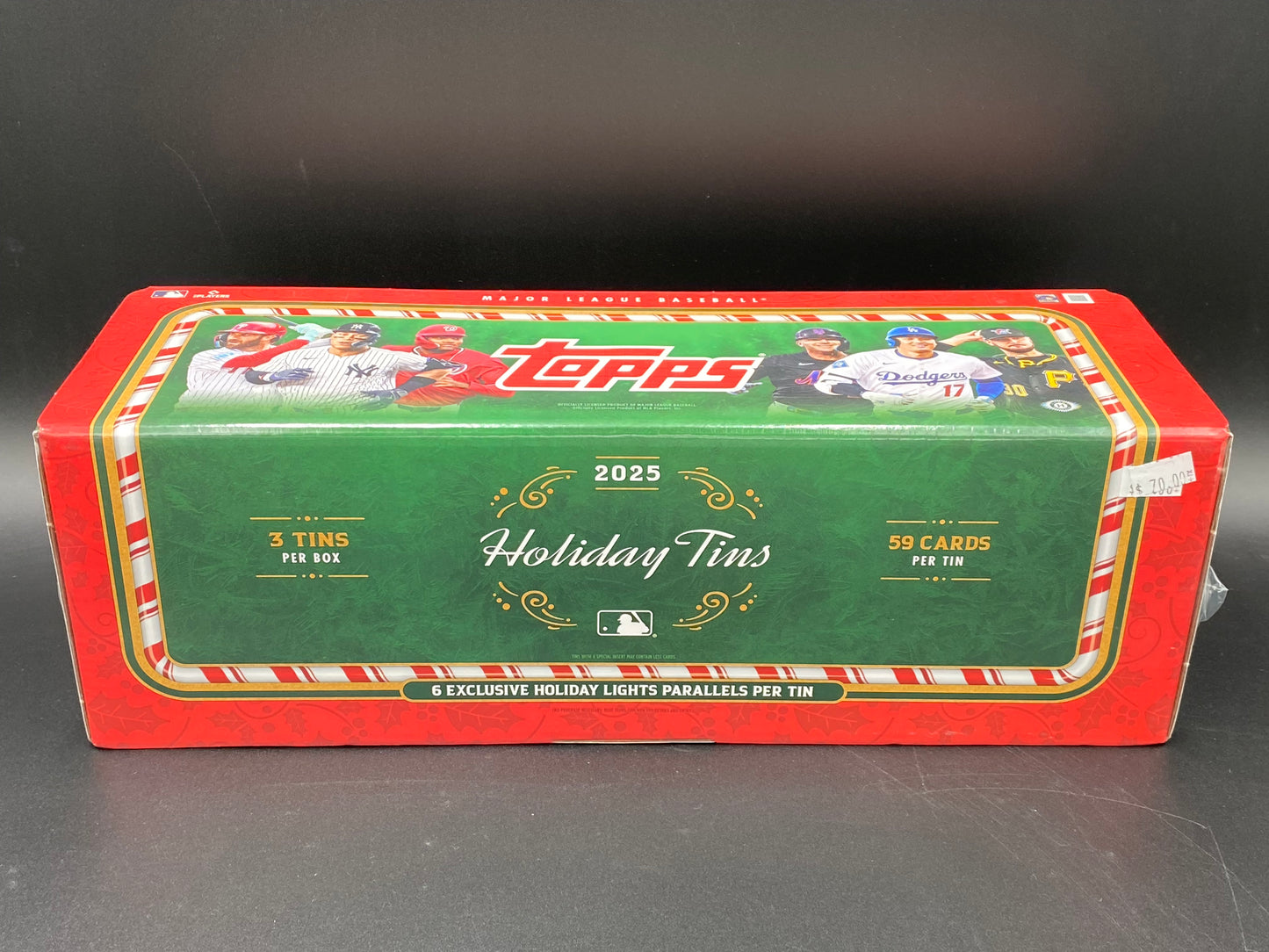 2025 Topps Holiday Baseball Factory Sealed 3 Tin Case