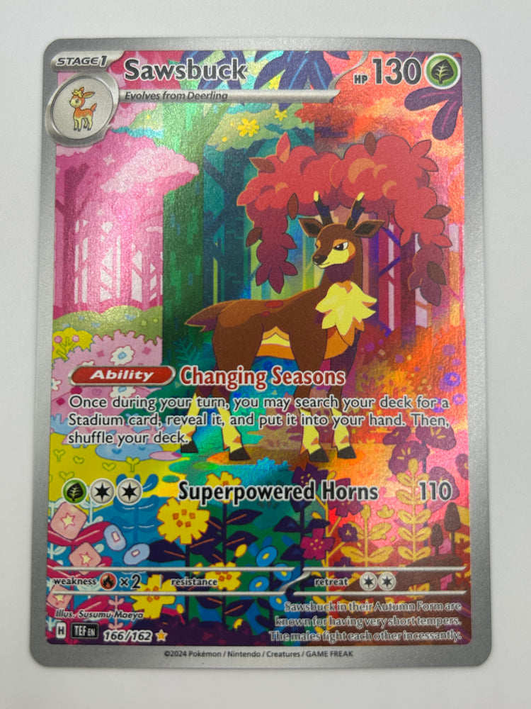 Sawsbuck Illustration Rare Temporal Forces NM