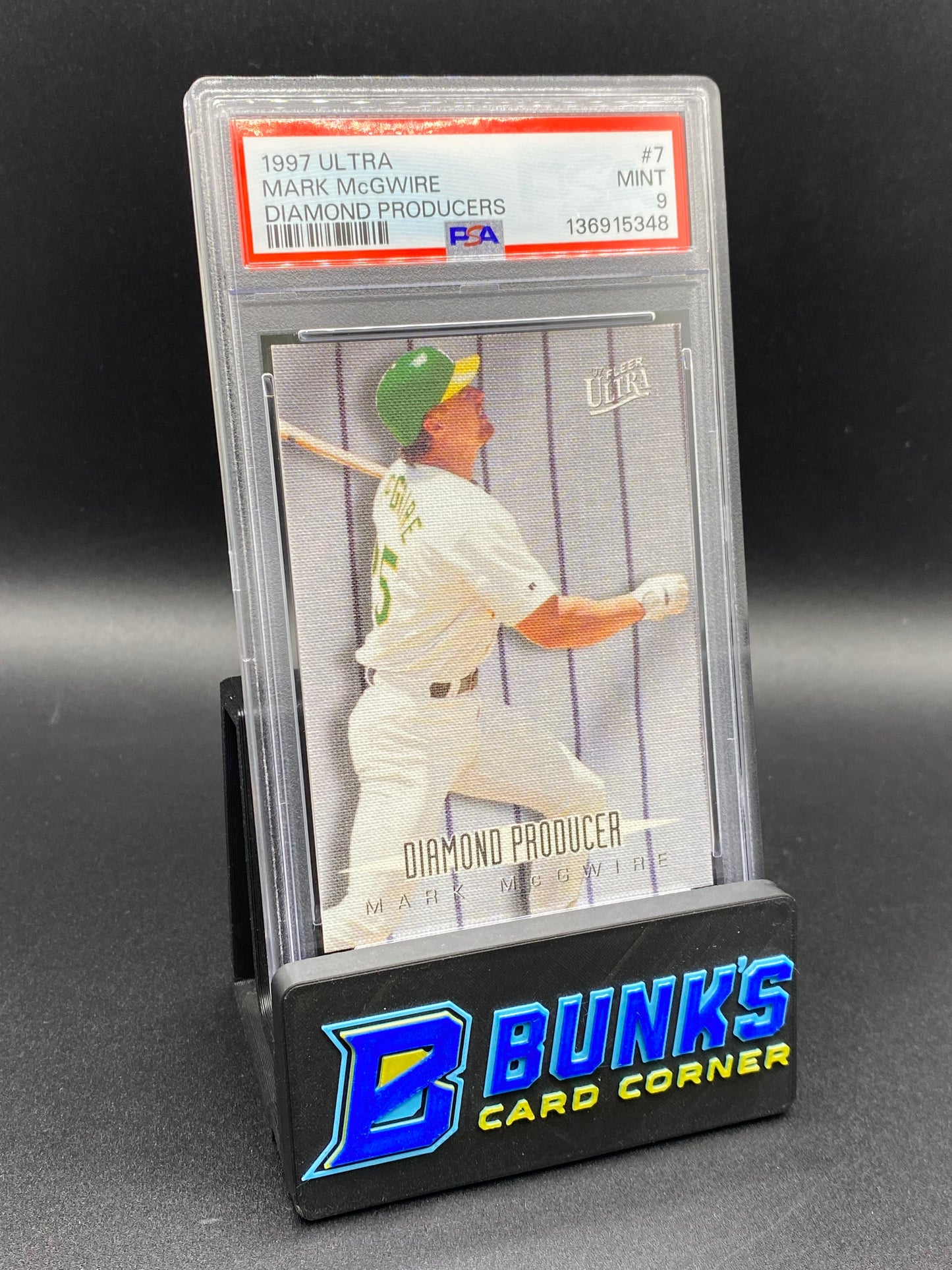 1997 Mark McGwire Diamond Producers PSA 9 POP 4