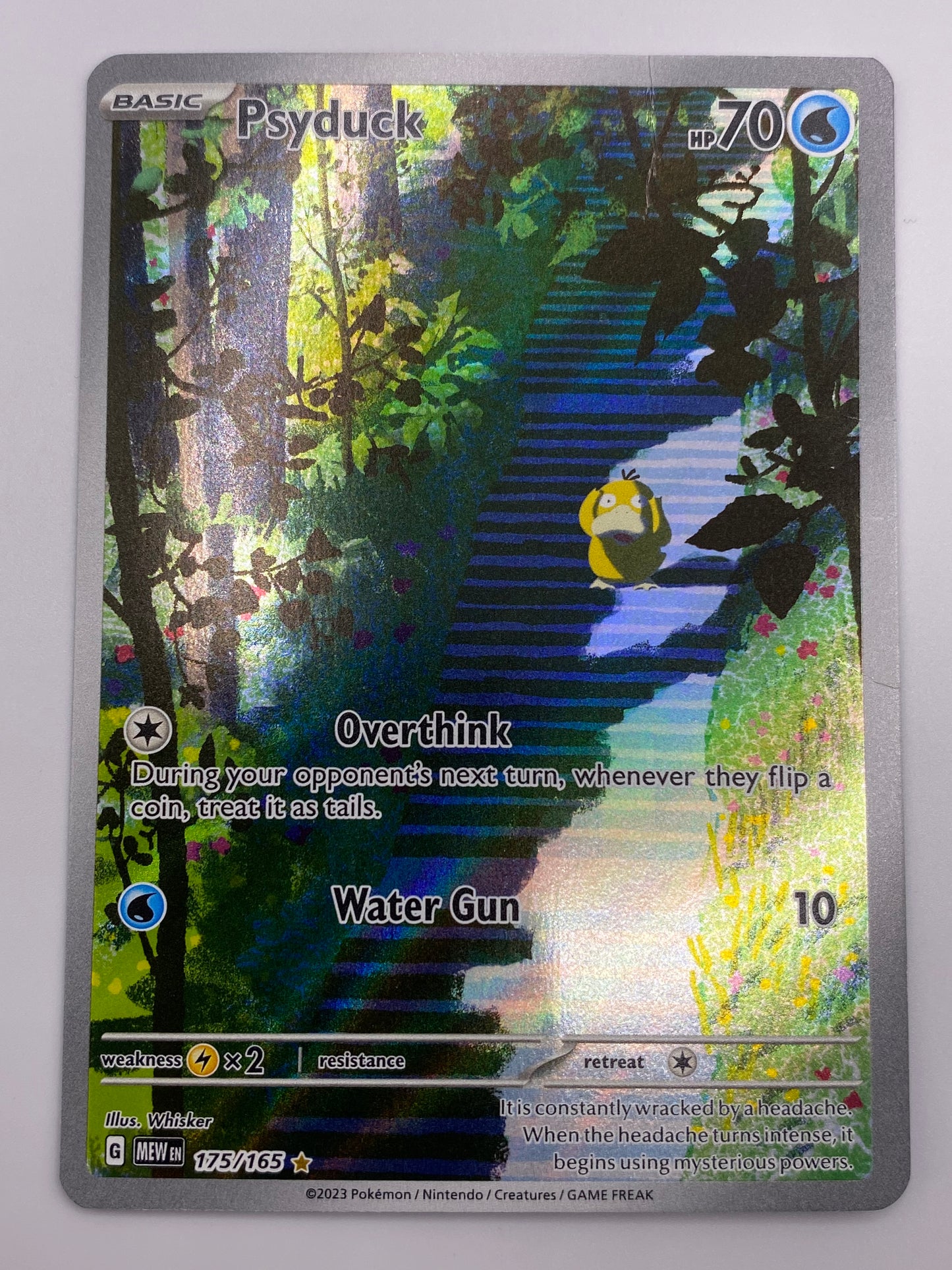 Psyduck Illustration Rare 151 Creased