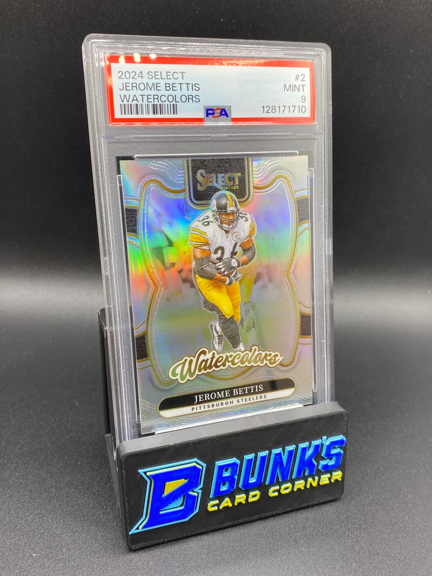2024 Jerome Bettis Watercolors PSA 9