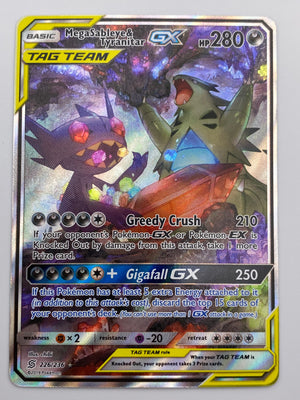 Mega's Sableye & Tyranitar Gx Tag Team Unified Minds NM