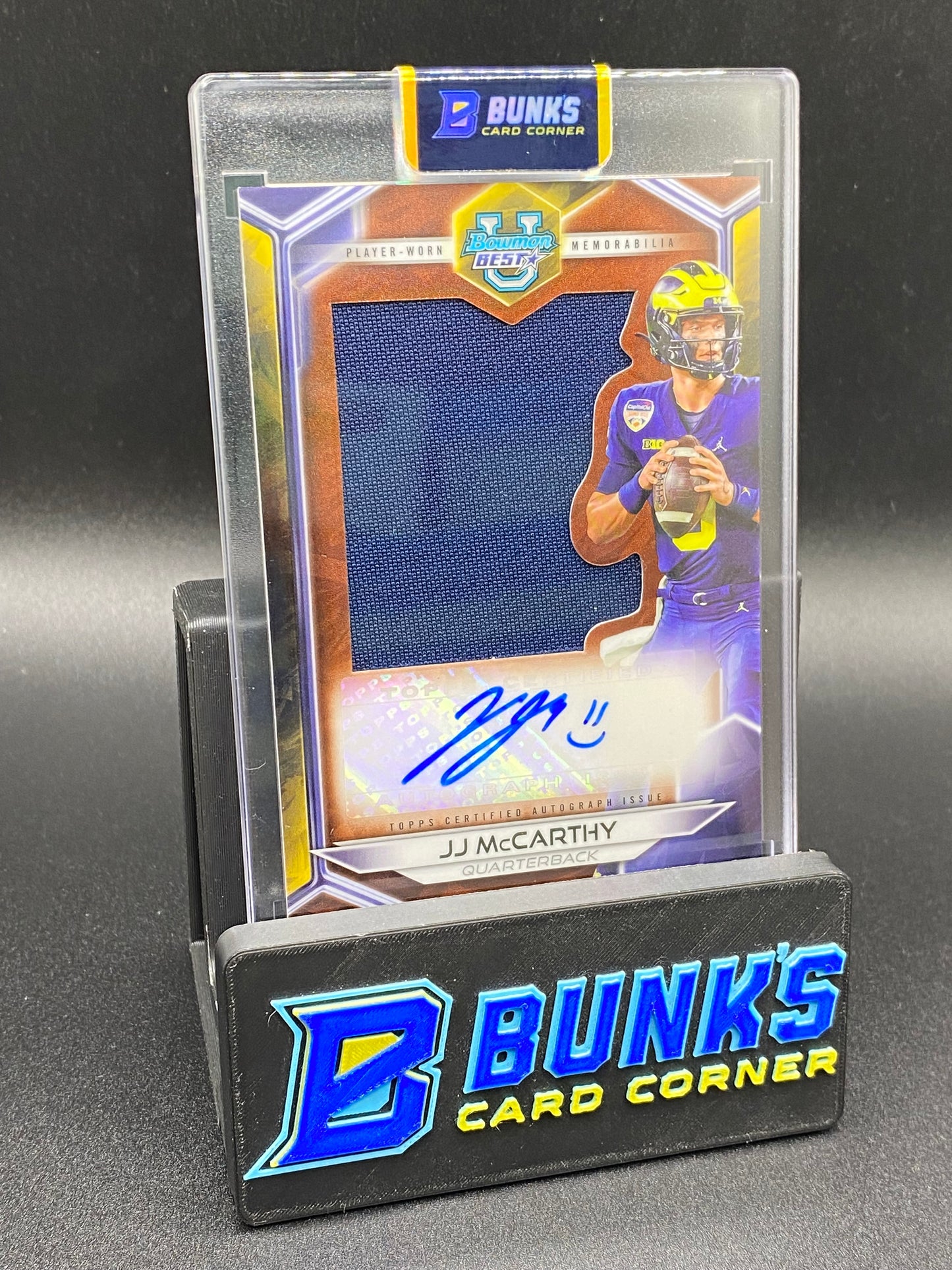 2023 JJ McCarthy Player-worn Patch Auto