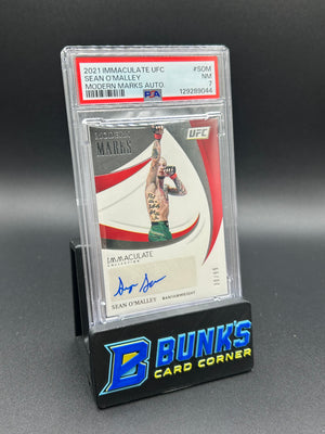2021 Sean O'Malley Immaculate UFC Modern Marks Auto 30/99 PSA 7