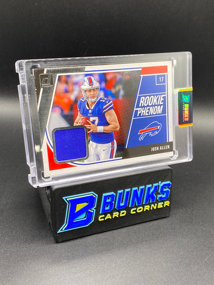 2018 Josh Allen Donruss Rookie Phenom Patch Player Worn