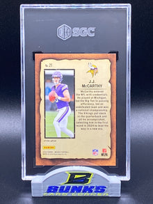 JJ McCarthy Rookie Card - 2024 Panini Green Prizm (Box A2)