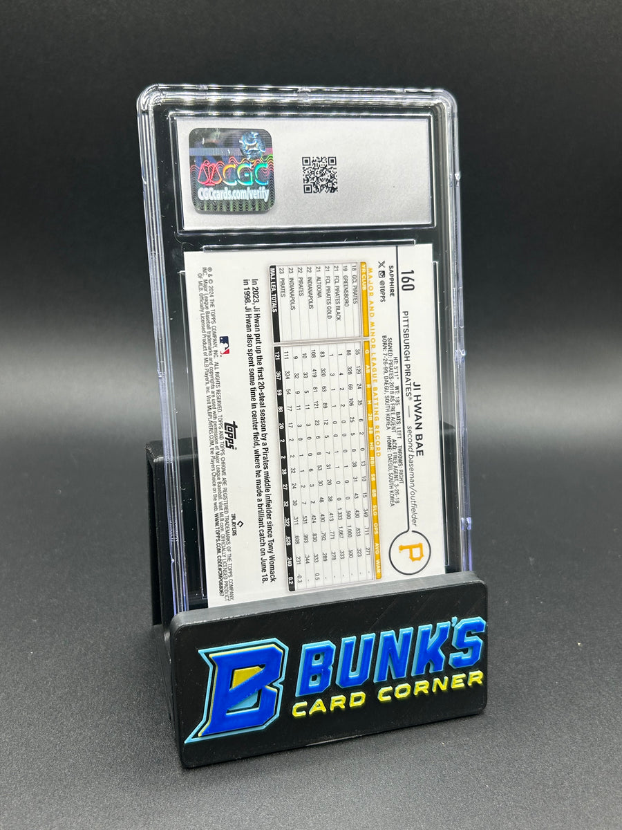 2024 Ji Hwan Bae Topps Chrome Sapphire Black 1/10 CGC 10