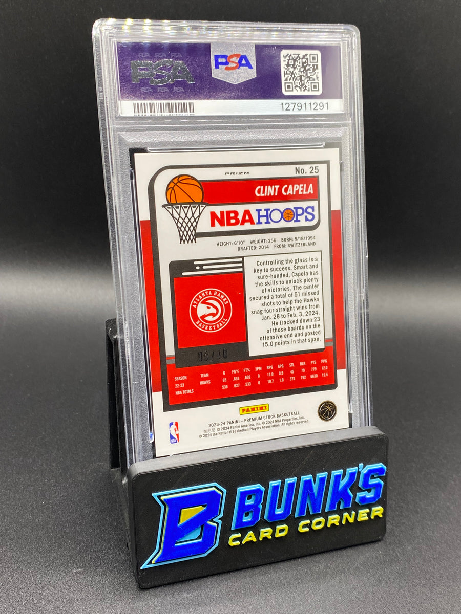 2023 Clint Capela Gold Disco Prizm 5/10 PSA 10 POP 1