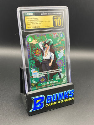 Dracule Mihawk Super Rare SP OP12-030 CGC PRISTINE 10