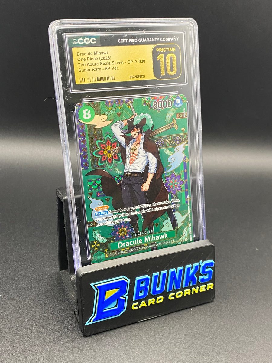 Dracule Mihawk Super Rare SP OP12-030 CGC PRISTINE 10