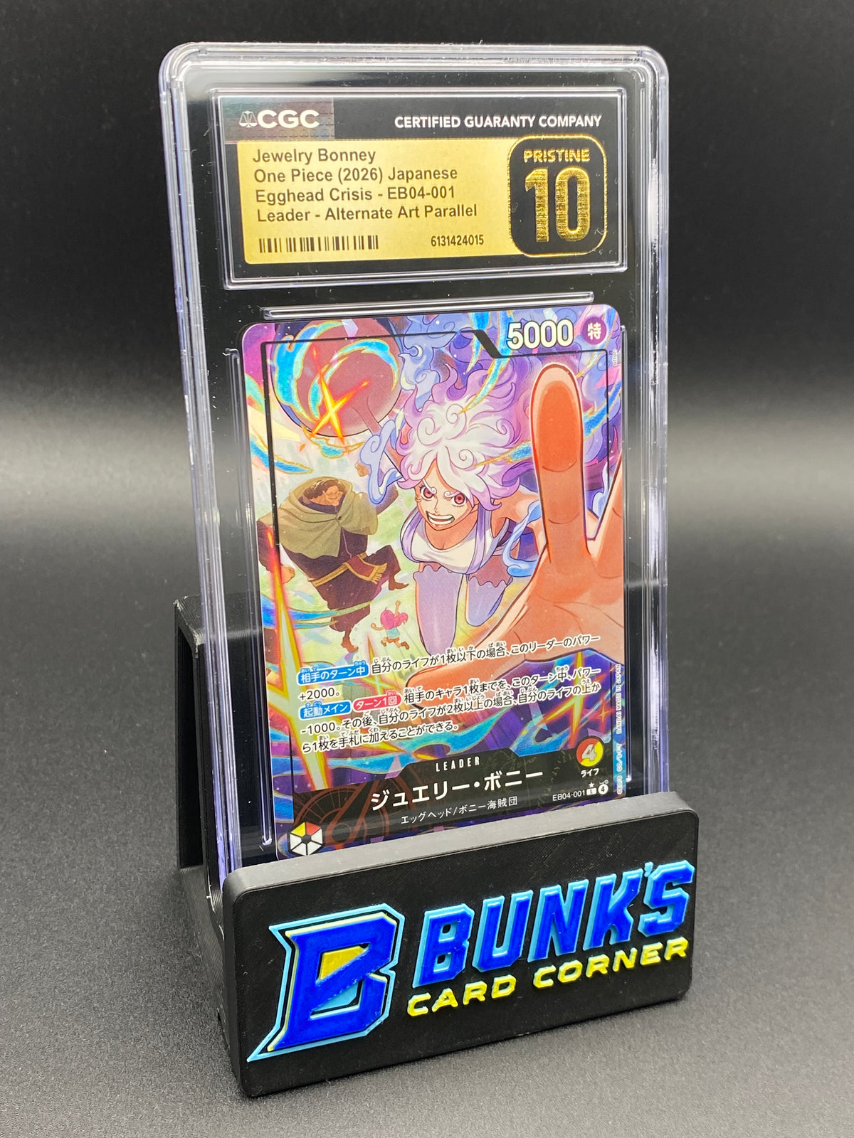 Jewelry Bonney Leader Alt Art Parallel EB04 CGC PRISTINE 10 Japanese ...