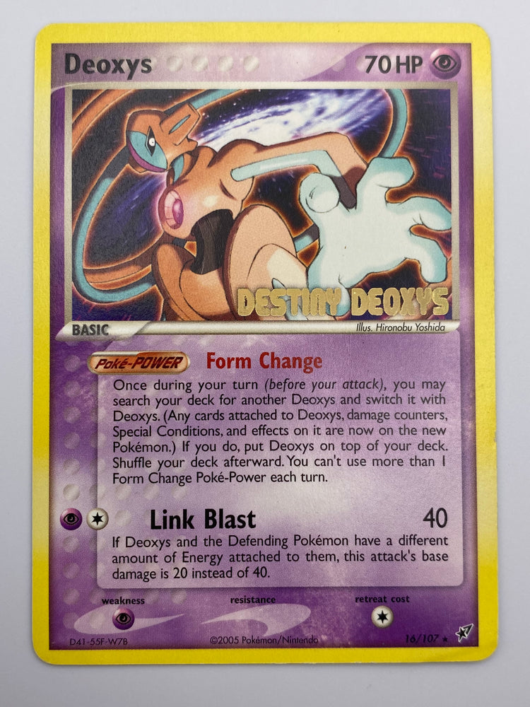 Deoxys Reverse Holo Destiny Deoxys Stamp MP