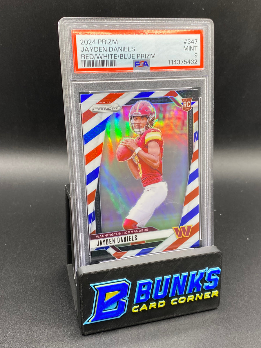 2024 Jayden Daniels Red/White/Blue Prizm Rc PSA 9