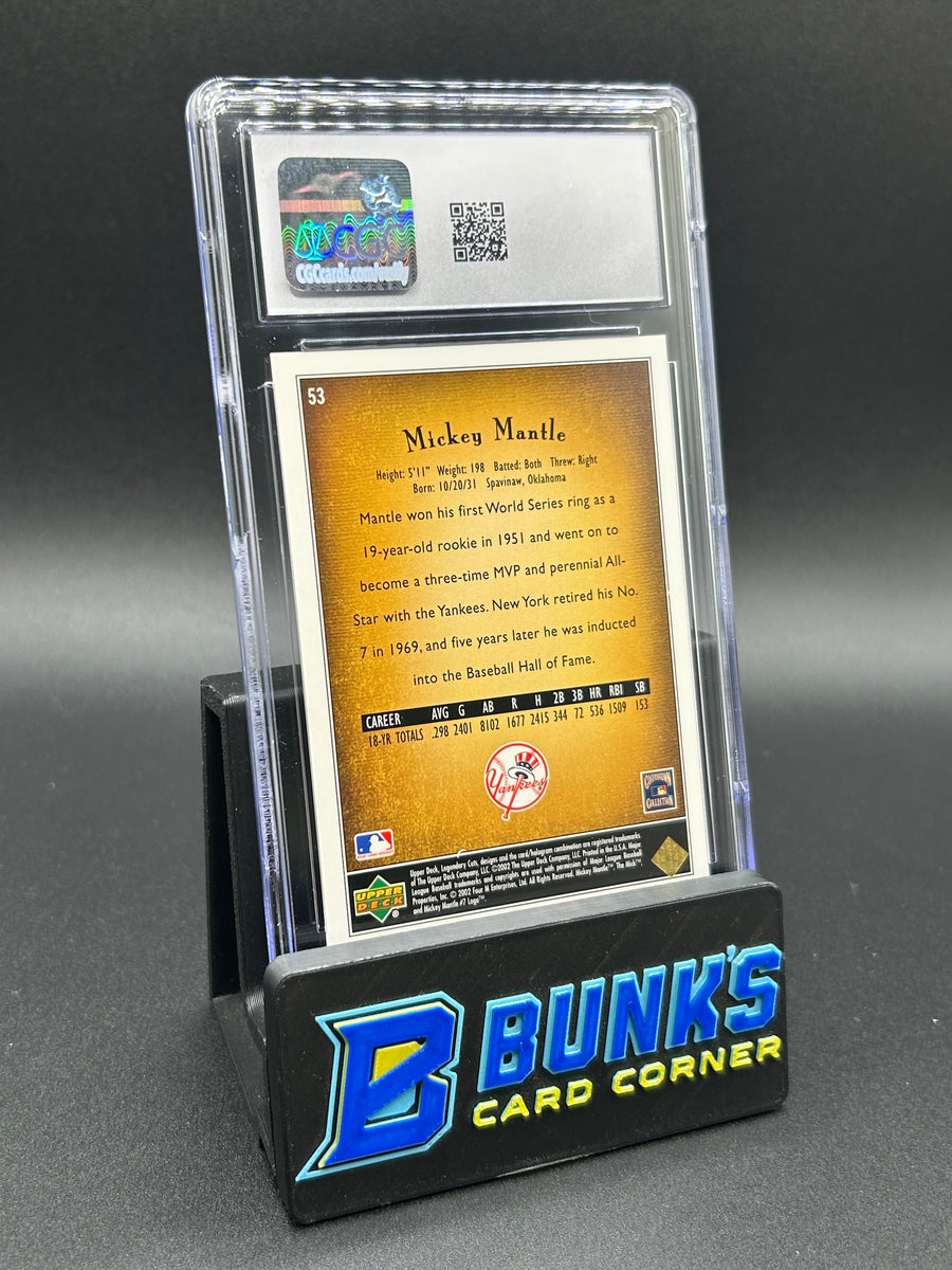 2002 Mickey Mantle SP Legendary Cuts CGC 10