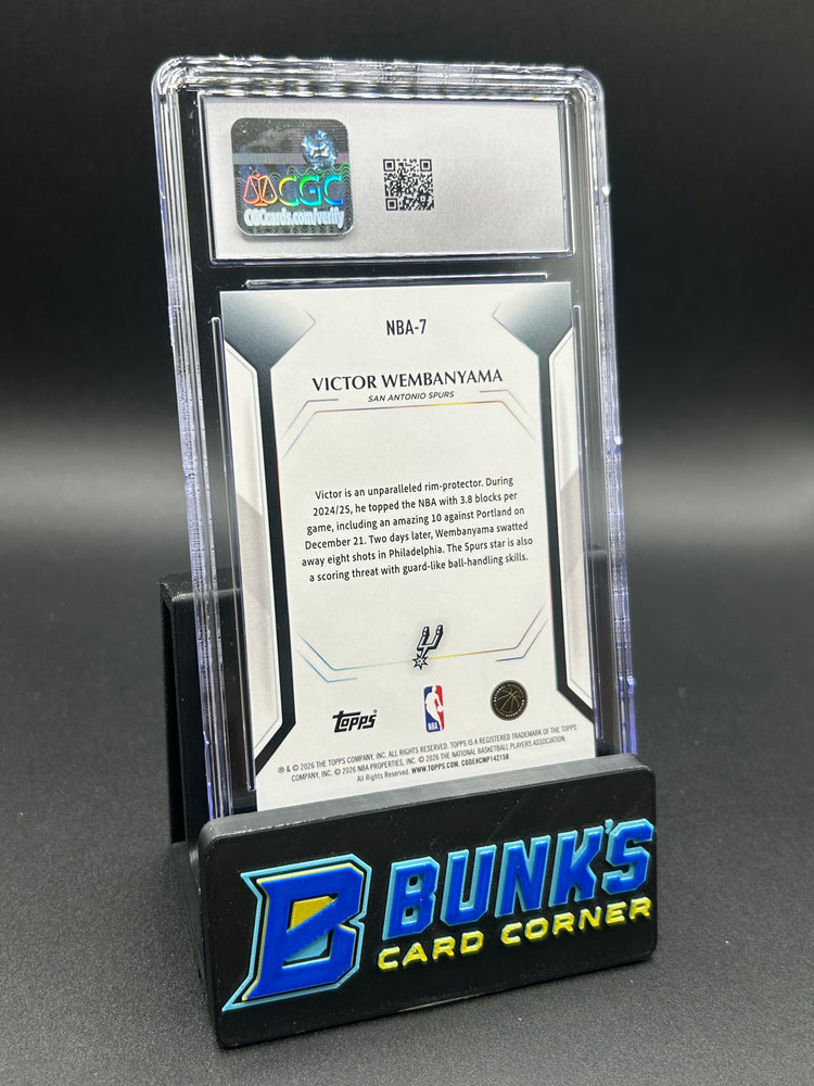 2026 Victor Wembanyama Topps Collector Kit CGC 10