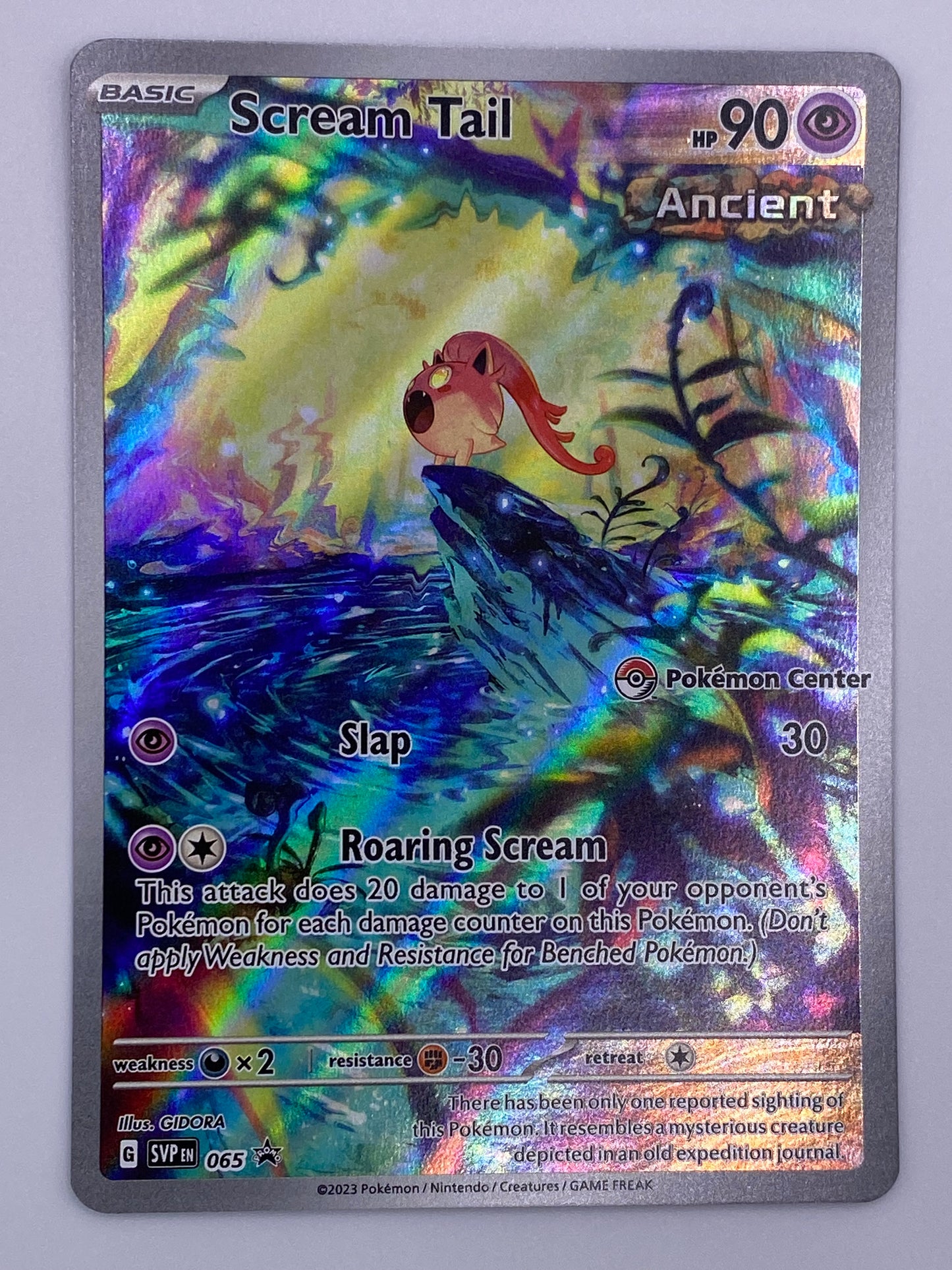 Scream Tail Pokemon Center Promo NM