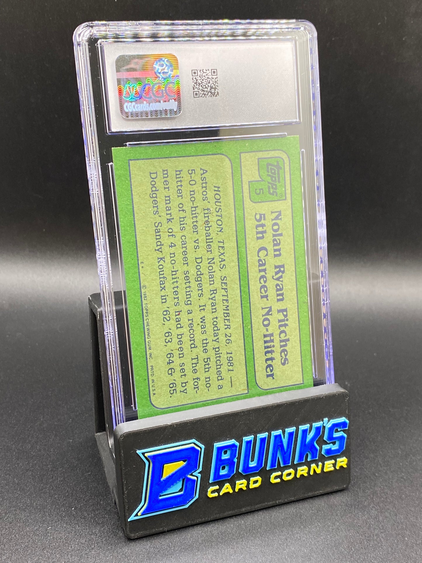 1982 Nolan Ryan CGC 8 HOF