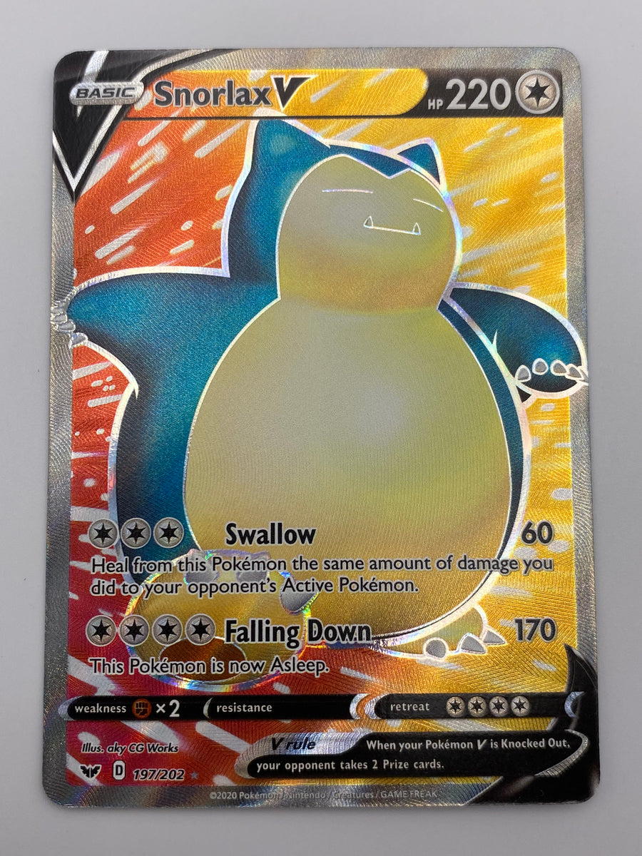 Snorlax V Full Art Sword & Shield NM