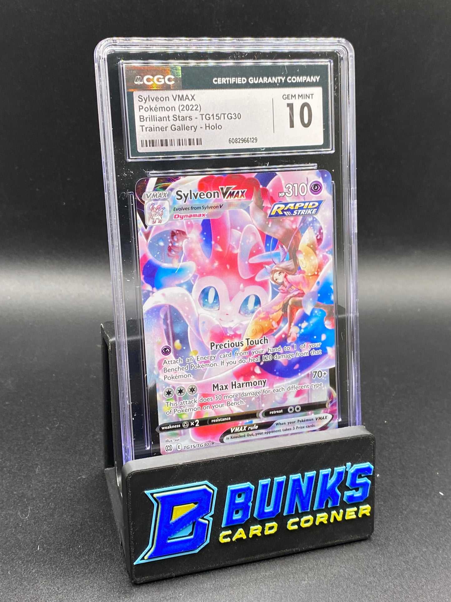Sylveon Vmax Trainer Gallery Brilliant Stars CGC 10