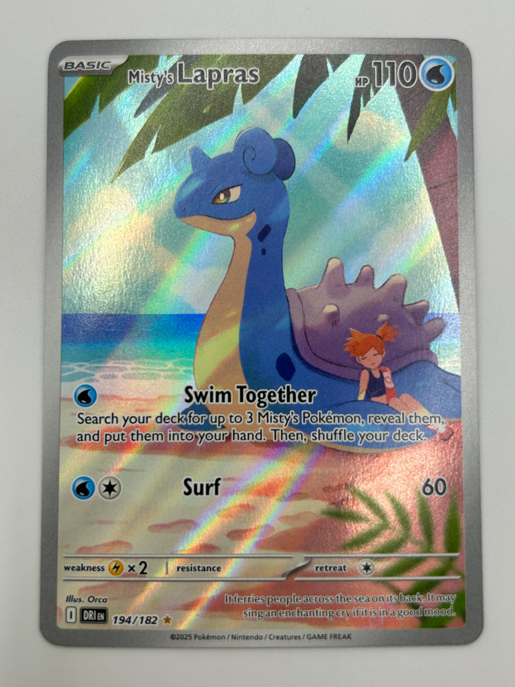 Misty's Lapras Illustration Rare Destined Rivals NM