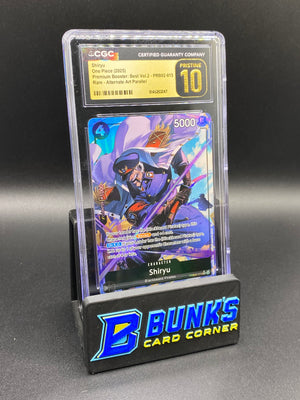 Shiryu Rare Alt Art Parallel PRB02-015 CGC PRISTINE 10