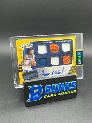 2020-21 Jaden McDaniels Absolute Memorabilia Tools of the Trade RPA Rc Auto 93/199