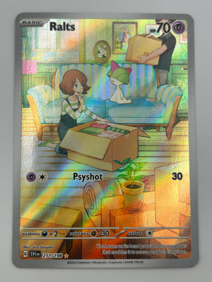 Ralts Illustration Rare Scarlet & Violet Base NM