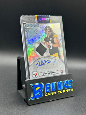 2025 Will Howard Topps Chrome RPA Refractor Rc Auto