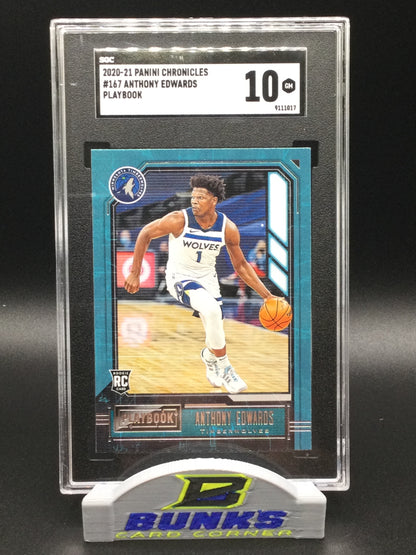 2020-21 Anthony Edwards Rookie Card Playbook (Box B11)