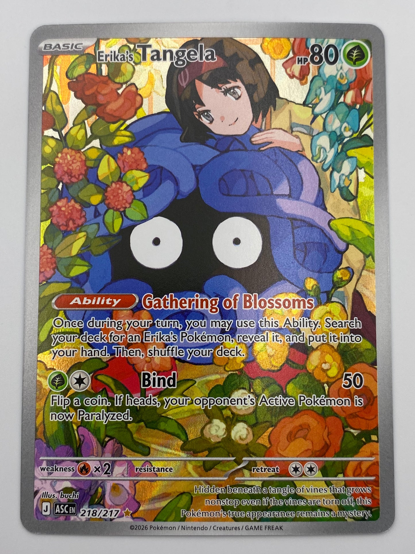 Erika's Tangela Illustration Rare Ascended Heroes NM