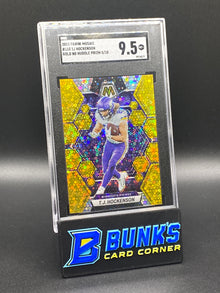 2023 TJ Hockenson Gold No Huddle Prizm 5/10