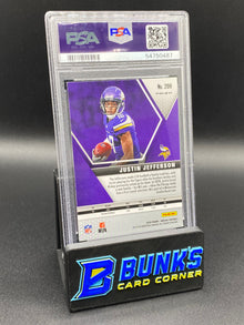 2020 Justin Jefferson Silver Prizm PSA 9