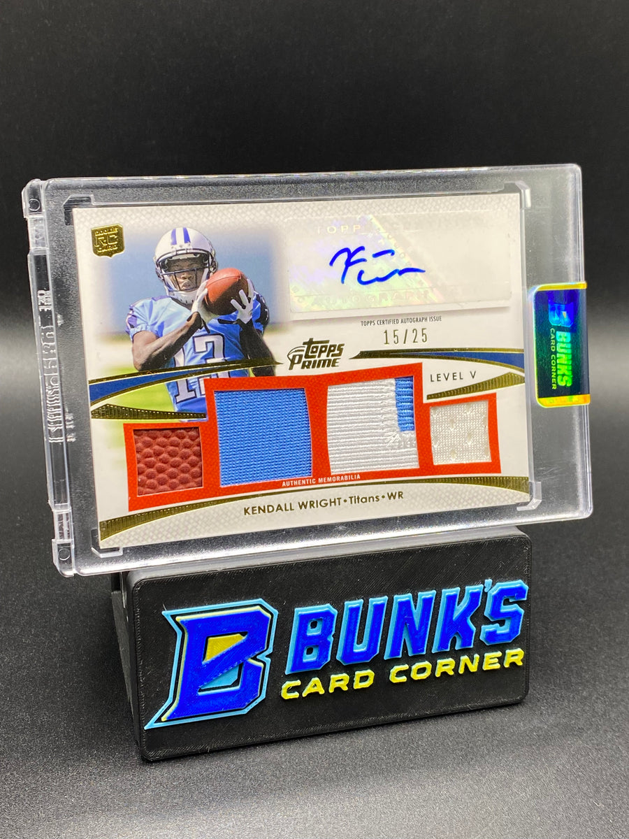 2012 Kendall Wright Topps Prime Patches Auto Rc 15/25