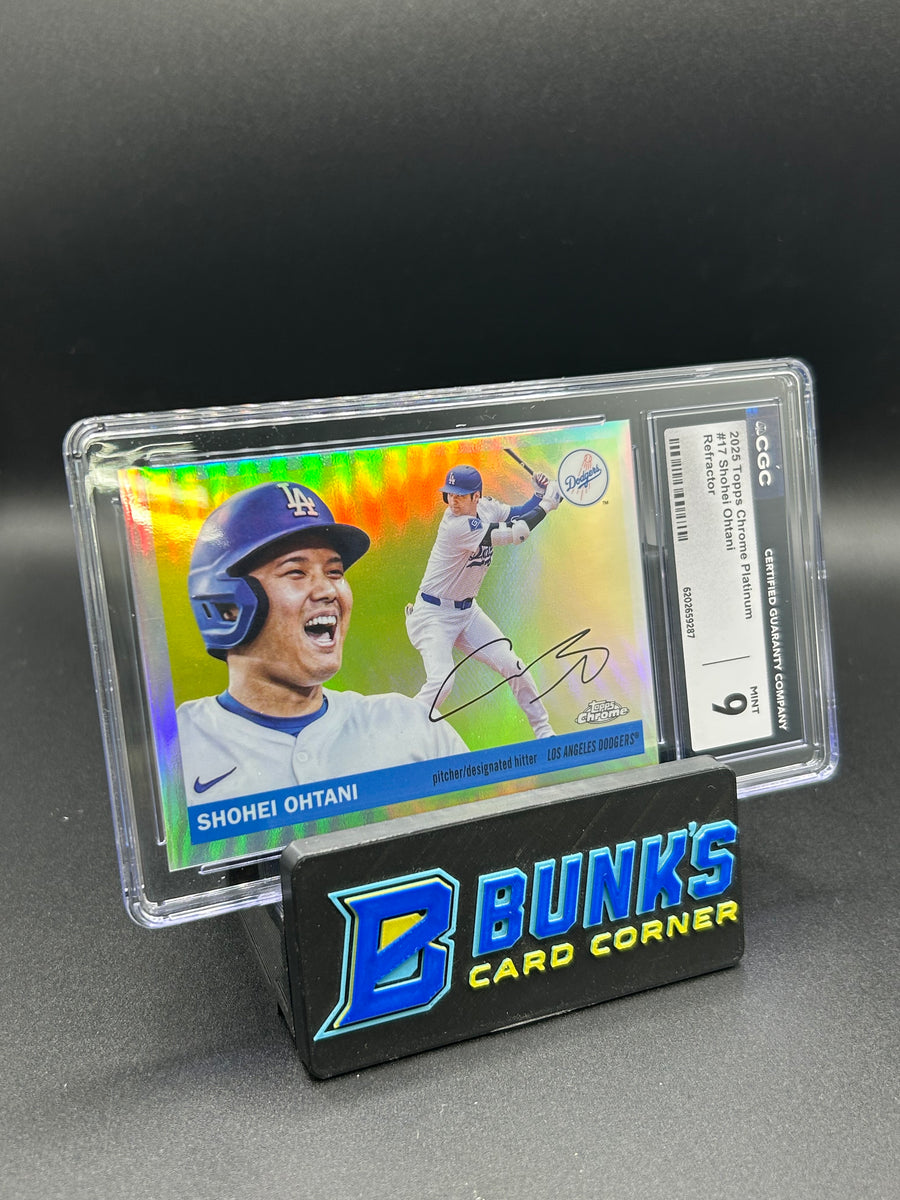 2025 Shohei Ohtani Topps Chrome Platinum Refractor Image Variation CGC 9