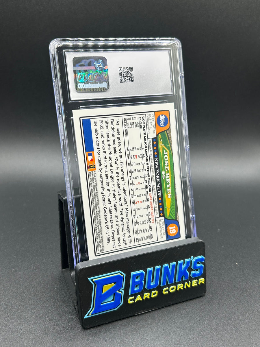 2008 Jose Reyes Topps Chrome Refractor CGC 10