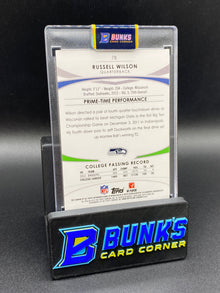 2012 Topps Prime Russell Willson 41/99 Auto  Rc