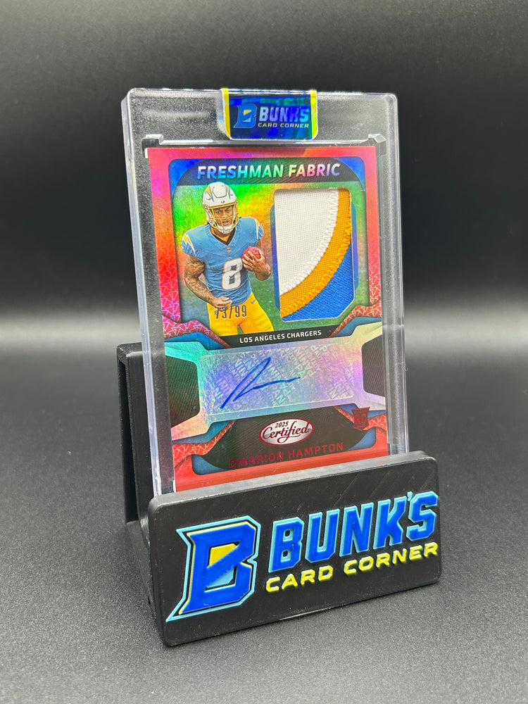 2025 Omarion Hampton Panini Certified RPA Rc Auto 73/99