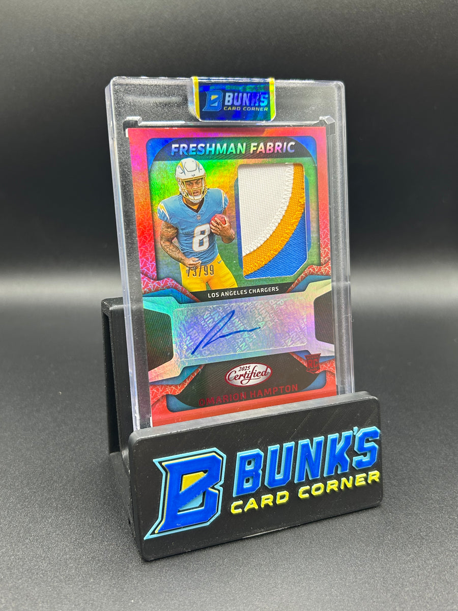 2025 Omarion Hampton Panini Certified RPA Rc Auto 73/99