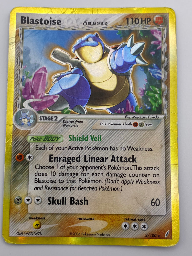 Blastoise Delta Species Holo Crystal Guardians HP